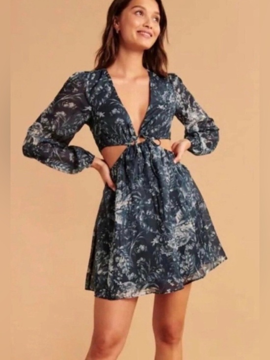 Abercrombie & Fitch Dresses & Skirts - Abercrombie & Fitch Blue Floral Dress